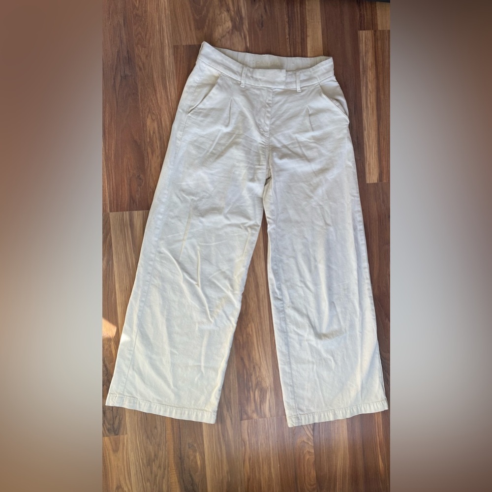 AE Dreamy Drape Stretch High-Waisted Trouser
Size: 2 Regular | Cream - Picture 3 of 7